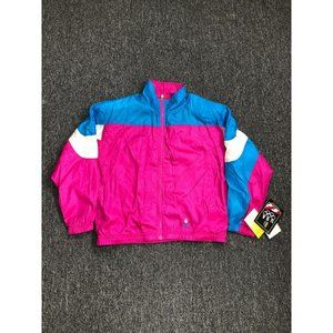 vintage USA Olympics colorblock windbreaker jacket JC Penney size L Women